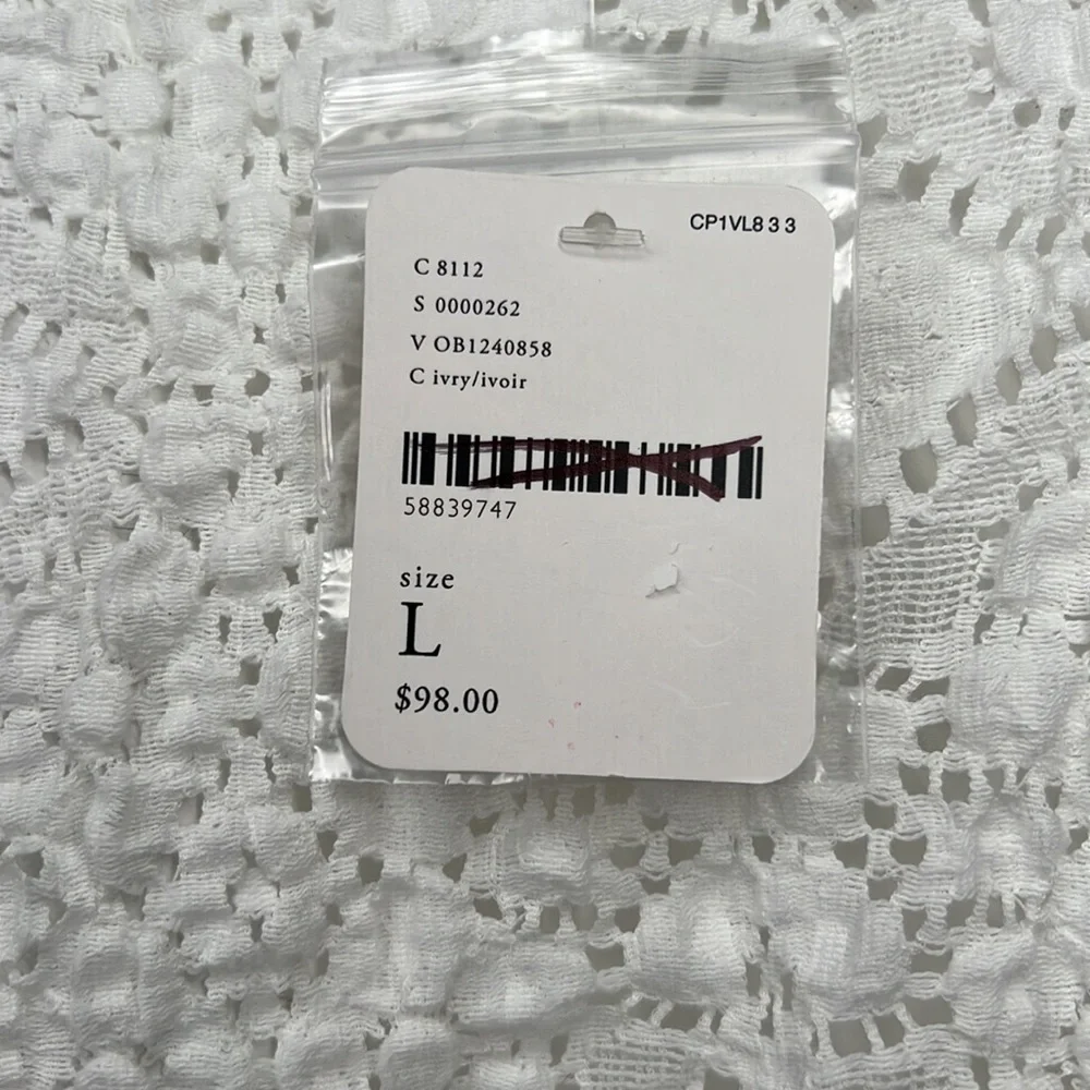 FREE PEOPLE
CONFECTION TOP white size Large - Picture 4 of 8